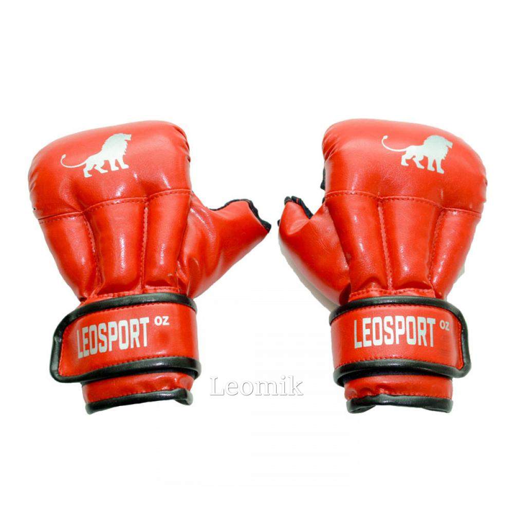 Перчатки для рукопашного боя Leosport 6 унций, красный
