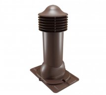 Утепленный вентиляционный выход универсальный шоколад(RAL 8017)