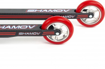 Лыжероллеры коньковые Shamov 04-3PU (530 мм), колеса полиуретан 100 мм, карбон - Фото 7