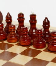 Шахматы Ладья-С обиходные деревянные лакированные фигурки с доской - Фото 17