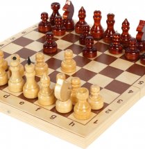 Шахматы Ладья-С обиходные деревянные лакированные фигурки с доской - Фото 11