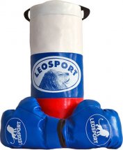 Детский боксерский набор Leosport №1, мешок 40х18 см, детские перчатки