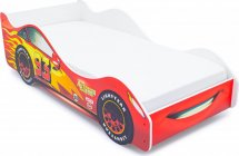 Комплект кровать-машина Тачка красная и матрас Гармония Микс-2 160х70