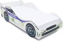 Комплект кровать-машина Полиция и матрас Гармония Эконом Д10 160х70