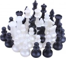 Набор шахматы Ладья-С обиходные пластмассовые и шахматная доска картон 31х31 см - Фото 2