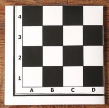 Шахматная доска виниловая мягкая 30х30 см - Фото 4