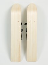 Комплект охотничьих лыж Маяк ОХОТНИК с полужестким креплением и чехлом 90х15 см, дерево - Фото 11