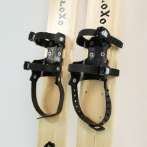 Комплект охотничьих лыж Маяк ОХОТНИК с полужестким креплением и чехлом 120х15 см, дерево - Фото 8