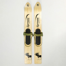 Комплект охотничьих лыж Маяк ОХОТНИК с креплением брезент и чехлом 120х15 см, дерево-пластик - Фото 6