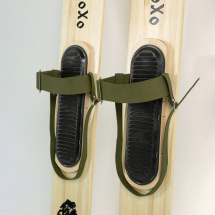 Комплект охотничьих лыж Маяк ОХОТНИК с креплением брезент и чехлом 120х15 см, дерево-пластик - Фото 7