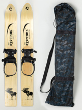 Комплект охотничьих лыж Маяк ОХОТНИК с полужестким креплением и чехлом 120х15 см, дерево-пластик - Фото 18