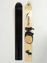 Комплект охотничьих лыж Маяк ОХОТНИК с полужестким креплением и чехлом 120х15 см, дерево-пластик - Фото 19