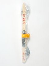 СТАРАЯ Детский лыжный комплект креплениями"Baby" и палками Маяк, 70 см, дерево, желтый - Фото 12