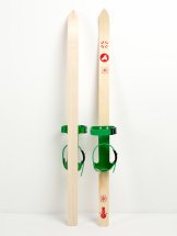 СТАРАЯ Детский лыжный комплект Junior Маяк, 100 см, дерево, зеленый - Фото 11
