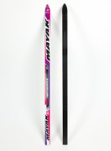 Лыжи подростковые беговые Маяк из дерево-пластика, 150 см, фиолетовые - Фото 2