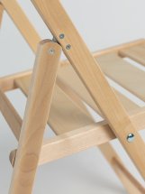 Комплект столик придиванный Leomik, дерево, 35.5 х 55.5 х 58 и стул складной СТАНДАРТ без покрытия, береза, с прямой спинкой - Фото 8