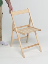 Комплект столик придиванный Leomik, дерево, 35.5 х 55.5 х 58 и стул складной СТАНДАРТ без покрытия, береза, с прямой спинкой - Фото 10