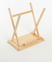 Комплект столик придиванный Leomik, дерево, 35.5 х 55.5 х 58 и стул складной СТАНДАРТ без покрытия, береза, с прямой спинкой - Фото 16