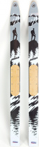 Охотничьи лыжи Маяк ЛЕСНЫЕ 185х11 см, дерево-пластик + накладки, дерево - Фото 2