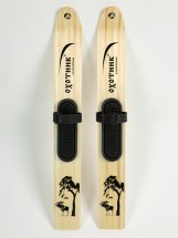 Комплект охотничьих лыж Маяк ОХОТНИК с полимерным креплением и чехлом 120х15 см, дерево - Фото 17