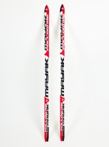 Лыжи подростковые беговые Маяк деревянные, 160 см, красно-бело-черные - Фото 3