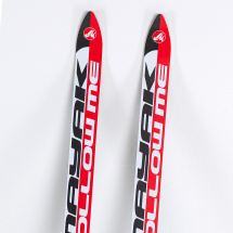 Лыжи подростковые беговые Маяк из дерево-пластика, 160 см, красно-бело-черные - Фото 12