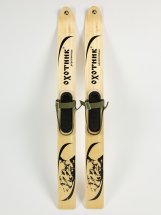Комплект охотничьих лыж Маяк ОХОТНИК с креплением брезент и чехлом 165х15 см, дерево-пластик - Фото 5