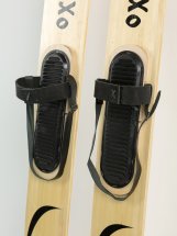 Комплект охотничьих лыж Маяк ОХОТНИК с креплением кожа с пяткой и чехлом 165х15 см, дерево-пластик - Фото 7
