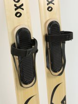 Комплект охотничьих лыж Маяк ОХОТНИК с креплением кожа с пяткой и чехлом 165х15 см, дерево-пластик - Фото 8