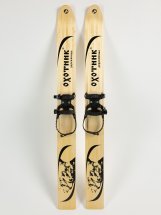 Комплект охотничьих лыж Маяк ОХОТНИК с полужестким креплением и чехлом 165х15 см, дерево-пластик - Фото 5