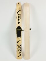 Комплект охотничьих лыж Маяк ОХОТНИК с креплением брезент и чехлом 175х15 см, дерево - Фото 4
