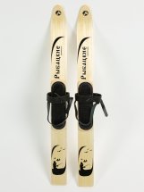 Комплект охотничьих лыж Маяк РЫБАЦКИЕ с креплением кожа с пяткой 120 х 11, дерево - Фото 5