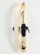 Комплект охотничьих лыж Маяк РЫБАЦКИЕ с креплением кожа с пяткой 120 х 11, дерево - Фото 7
