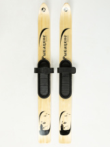 Комплект охотничьих лыж Маяк РЫБАЦКИЕ с полимерным креплением 120 х 11, дерево - Фото 3