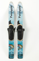 Комплект охотничьих лыж Маяк РЫБАЦКИЕ с креплением кожа с пяткой 120 х 11, дерево-пластик - Фото 7