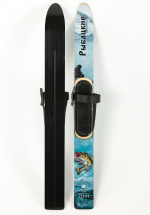 Комплект охотничьих лыж Маяк РЫБАЦКИЕ с креплением кожа с пяткой 120 х 11, дерево-пластик - Фото 6