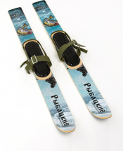 Комплект охотничьих лыж Маяк РЫБАЦКИЕ с креплением брезент 120 х 11, дерево-пластик - Фото 5