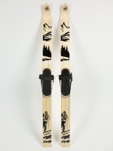 Комплект охотничьих лыж Маяк Лесные с креплением кожа с пяткой 175х11 см, дерево - Фото 4