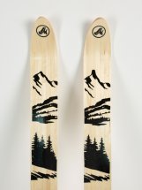 Комплект охотничьих лыж Маяк Лесные с креплением кожа с пяткой 175х11 см, дерево - Фото 5