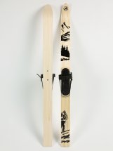 Комплект охотничьих лыж Маяк Лесные с креплением кожа с пяткой 175х11 см, дерево - Фото 8