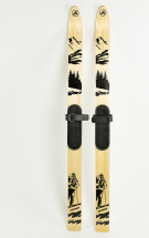Комплект охотничьих лыж Маяк Лесные с полимерным креплением 175х11 см, дерево - Фото 2