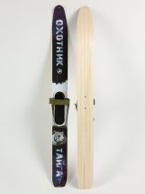 Комплект охотничьих лыж Маяк ТАЙГА с креплениями брезент 175х15 см, дерево, цветные - Фото 5