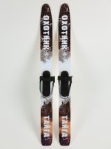 Комплект охотничьих лыж Маяк ТАЙГА с креплениями кожа с пяткой 175х15 см, дерево, цветные - Фото 5
