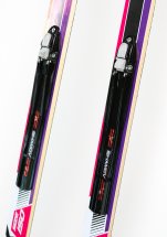 Лыжи подростковые беговые Маяк деревянные с креплениями NNN, 150 см, фиолетовые - Фото 4