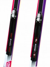 Лыжи подростковые беговые Маяк из дерево-пластика с креплениями NNN, 150 см, фиолетовые - Фото 5