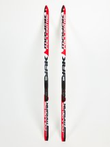 Лыжи подростковые беговые Маяк из дерево-пластика с креплениями NNN, 160 см, красно-бело-черные - Фото 4