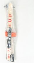 СТАРАЯ Детский лыжный комплект с креплениями"Baby" и палками, 70 см, дерево, оранжевые - Фото 13