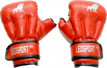 Перчатки для рукопашного боя Leosport 10 унций, красный