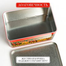 Русское лото Ладья-С в металлической коробке с пластиковыми жетонами - Фото 8