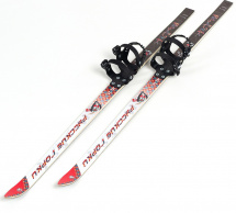 Лыжи подростковые беговые Маяк из дерево-пластика с универсальными креплениями, 140 см, красно-белые - Фото 12